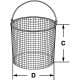 Корзина Bochem проволочная, круглая, размеры 80x100 мм, нержавеющая сталь