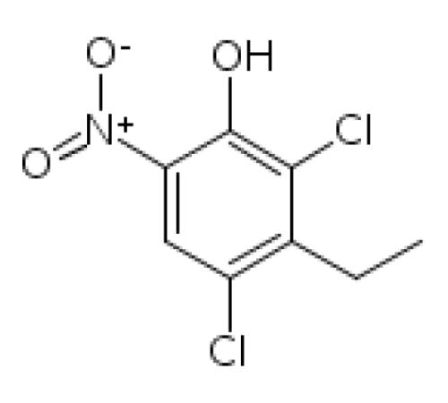 2,4-дихлор-3-этил-6-нитрофенол, 98%, Acros Organics, 5г