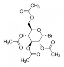 2,3,4,6-тетра-O-ацетил-альфа-D-глюкопиранoсил бромид, 98.5%, стаб., Acros Organics, 10г