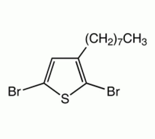 2,5-дибром-3-н-октилтиофен, 96%, Alfa Aesar, 1 г