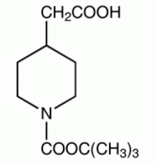 (1-BOC-пиперидин-4-ил)уксусная кислота, 97%, Acros Organics, 1г