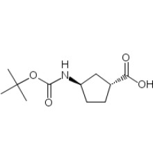 (1R,3R)-N-BOC-1-аминоциклопентан-3-карбоновая кислота, 95%, 98% ee, Acros Organics, 1г