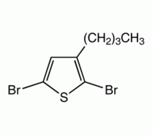 2,5-дибром-3-н-бутилтиофен, 96%, Alfa Aesar, 1 г