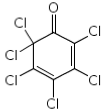 2,3,4,5,6,6-гексахлор-2,4-циклогексадиен-1-он, 99%, Acros Organics, 5г