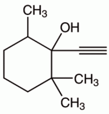 1-этинил-2, 2,6-триметилциклогексанол, (E) + (Z), 97%, Alfa Aesar, 25 г